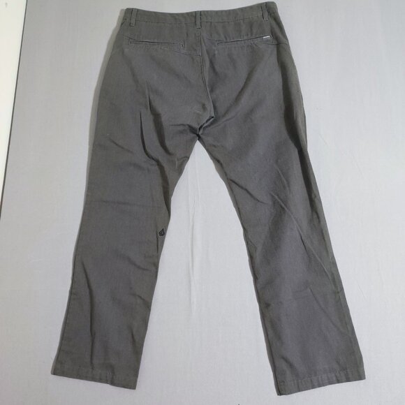 Volcom pants men's size 36X32 grey colour Vmonty straight lag Style# 11133S1 - Picture 3 of 14
